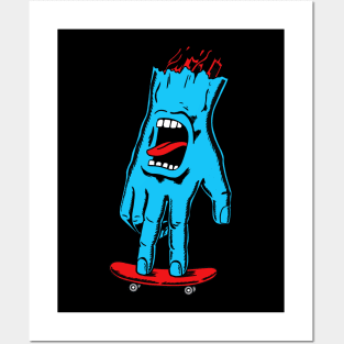 Screaming Hand Fingerboard Posters and Art